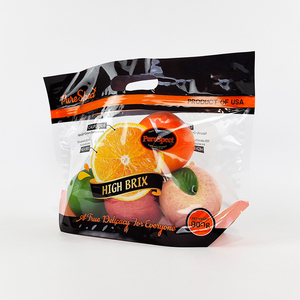 Bolsa con cremallera antivaho personalizada para mantener el embalaje de plástico fresco para frutas frescas, naranja, manzana, <span class=keywords><strong>uva</strong></span>, cereza, bolsas de verduras con asa - Product Image 2