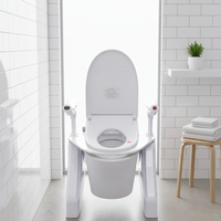Chaise de transfert pour toilettes avec roulettes, chaise de transfert pour toilettes