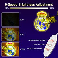 Letrero de Neón Personalizado Neonawall, Logotipo de Equipo de Fútbol, Letrero LED de Neón Deportivo para Cuarto de Hombre, Regalo de Cumpleaños, Navidad o Festividades