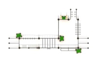 Structure de parcours d'obstacles en acier inoxydable de qualité supérieure personnalisable, noir/argent, avec garantie de 2 ans pour les activités de plein air