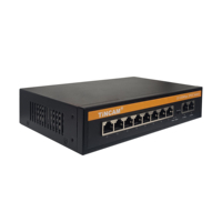 Conmutador PoE Pasivo No Estándar TiNCAM de 8 Puertos 10/100M + 2 Puertos Uplink 100M, Conmutador Ethernet para Cámara IP con Función VLAN, en Stock