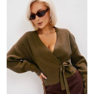 <span class=keywords><strong>Cardigan</strong></span> in Maglia da Donna Autunno 2026 di Tendenza, con Scollo a V e Cintura, <span class=keywords><strong>Sexy</strong></span>, Slim, Casual, Morbido, Lusinghiero, Elegante, Versatile e Chic - Product Image 4