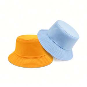 Sombreros de Pescador Unisex de Algodón Sólido, Venta al por Mayor, Logotipo Bordado Personalizado, Protección Solar para Niños y Pescadores - Product Image 4