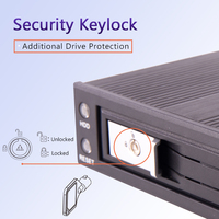 Unestech 3.5 pollici SATA HDD portachiavi in alluminio con supporto Hot-Swap per Computer server custodia per PC Box