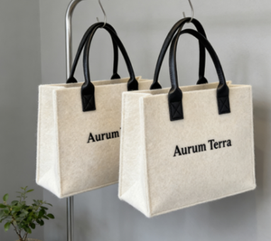 New Style Fashion Factory Supply Felt Shopping <b>Handbag</b> Customized Logo Felt Material Multiple Sizes Tote Bag - Product Image 2