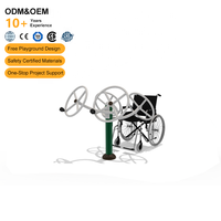 Equipo de Fitness para Exteriores Inclusivo, Bicicletas de Tai Chi, Parque de Fitness para Necesidades Especiales, Equipo de Bicicleta Manual Accesible para Discapacitados