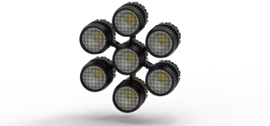 Projecteur Blinder LED RGBLAC 600W (chaque LED 100W) + 32x0.5W LED <span class=keywords><strong>RGB</strong></span> SOL I, IP65 - Product Image 5