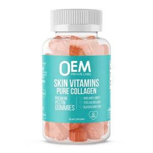 Label pribadi cuka sari apel Gummies lumut laut Vitamin Candy Ashwagandha suplemen Gummy Vitamin Biotin kolagen Gummies - Product Image 4