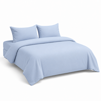 Ensemble de literie en microfibre brossée 85GSM, 100% polyester, ensemble de draps 4 pièces, plusieurs couleurs, OEM&ODM