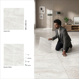 Azulejos de Porcelana Verde Ivory de 600x600 mm, Acabado Brillante Premium, 8 mm, Acabado Nano, para Pisos Comerciales - Product Image 5