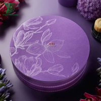 Boîte d'emballage de gâteau de lune pour la fête de la mi-automne en Chine, boîte en papier ronde de luxe pour grand gâteau, biscuit, dessert sucré