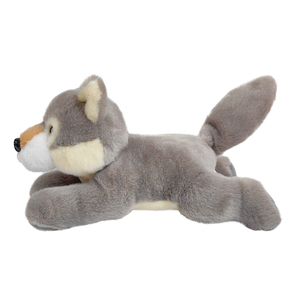 Peluche Realistico di Lupo Grigio Personalizzato, Morbido Cuscino a Forma di Lupo per Bambini, Pupazzo di Peluche Animale per la Vendita all'Ingrosso - Product Image 3