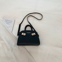 Sac carré mini haut de gamme avec boucle de verrouillage, sac à main rétro élégant pour femme, sac à main de ville pour femme