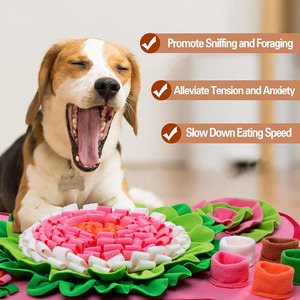 Pet <b>Snuffle</b> <b>Mat</b> for Dogs Interactive Sniff <b>Mat</b> Feeding <b>Mat</b> for Puppies Slow Feeder Dog Treat <b>Mat</b> for Training and Stress Relief - Product Image 2