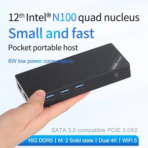 Inyuda máy tính <span class=keywords><strong>mini</strong></span> Intel N200 256GB 12GB DDR5 wifi6 tuyệt vời Dung lượng lưu trữ di động công nghiệp <span class=keywords><strong>Mini</strong></span> PC - Product Image 4