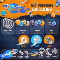 Kits d'arche de guirlande de ballons spatiaux en gros pour la décoration de fêtes, mariages, baby showers et événements