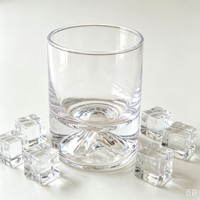 Vaso de Whisky de Cristal Térmico sin Plomo, con Diseño de Montaña, Aprobado por la FDA y LFGB, OEM/ODM, con Logotipo Personalizado, para Servir Agua y Jugos