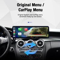 MOOKAKA Radio 14,9 pouces pour Mercedes-Benz Classe C/Classe V/Classe X/GLC 2015-2018 Système d'exploitation Linux GPS Carplay sans fil Autoradio