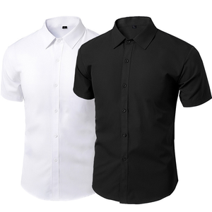 Chemises à manches longues <span class=keywords><strong>pour</strong></span> hommes de qualité supérieure, couleur unie, fabrication exquise, coupe ajustée <span class=keywords><strong>pour</strong></span> les occasions formelles et décontractées - Product Image 3