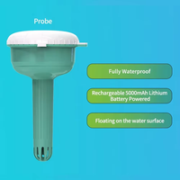 Nouveau moniteur de piscine WiFi multiparamètres 8 en 1 flottant et étanche pour pH, ORP, TDS, EC, sel, SG, chlore, température, avec application Tuya