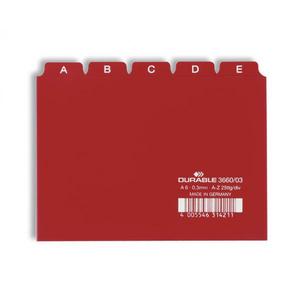 DURABLE - 3660-02 Dividers A6 5/5 keys AZ pre-printed PPL cavalierini - EAN 4005546314204 ORGANIZATION AND <b>FILING</b> <b>PRODUCTS</b> - Product Image 2