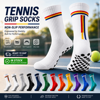 Chaussettes de compression de tennis, chaussettes d'entraînement mi-mollet en nylon et coton, anti-humidité, pour hommes et femmes, lettres personnalisables, échantillon gratuit
