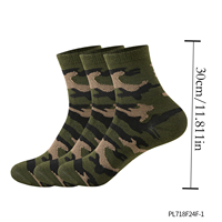 Chaussettes courtes vertes camouflage pour activités de plein air, costumes de cosplay, tenues décontractées quotidiennes, accessoires de chaussettes