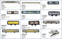 Barres lumineuses de rampe de visière de voiture à double rangée de 22 pouces, barres lumineuses tout-terrain pour camion, 120w