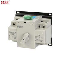 Commutateur de transfert automatique (ATS) monophasé GERK 2P 63A-125A à double alimentation, alimentation ininterrompue, type CB, certifié CCC CE, 6kA