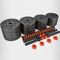 Ensemble d'haltères réglables pour la maison, pour la remise en forme et la musculation, 10-40 kg, détachables, PVC écologique