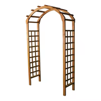 Fabricant chinois poids léger Chine sapin en bois porte de jardin entrée treillis tonnelle