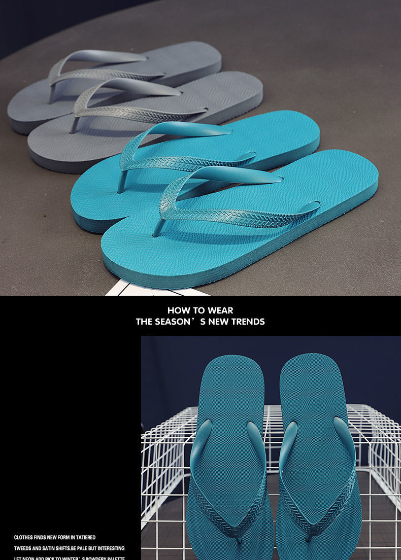 Non-slip Personality Rubber PVC Flip Flops Man Women High Quality Outdoor Flipflops Slippers