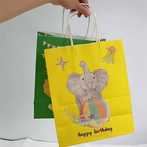 Wholesale 22*11*27cm Luxury White Kraft Paper Bags for <b>Candle</b> & Craft Use for Return Gifts - Product Image 3