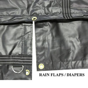 Bâche en bois <span class=keywords><strong>ultra</strong></span> légère sur mesure 16' X 27' (4' de descente) Haute résistance à la déchirure Imperméable Bâches en bois pour camion à plateau remorque - Product Image 6