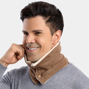 Nouveau collier écharpe en tricot épais à double couche pour l'hiver, chaud, pour hommes et femmes, écharpes et châles traditionnels - Product Image 4