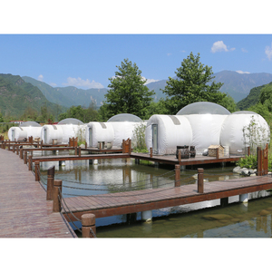 Tente <span class=keywords><strong>bulle</strong></span> gonflable de luxe de 5 m avec toit transparent et souffleur silencieux pour hôtel, idéale pour le glamping en station balnéaire, provenant de l'usine de tentes gonflables - Product Image 4