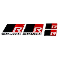 Vente en gros d'autocollants de voiture en chrome 3D avec logo GR Sport Emblem Gazoo Racing pour les modèles de voitures GR