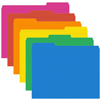Separadores de Papel Manila Tamaño Carta/Legal A4, Multicolores, Ecológicos, Carpeta de Archivo de Papel Personalizada