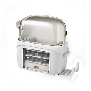 Soporte de plástico para almacenamiento de especias, gran capacidad para el hogar, estante multifuncional con tapa - Product Image 2