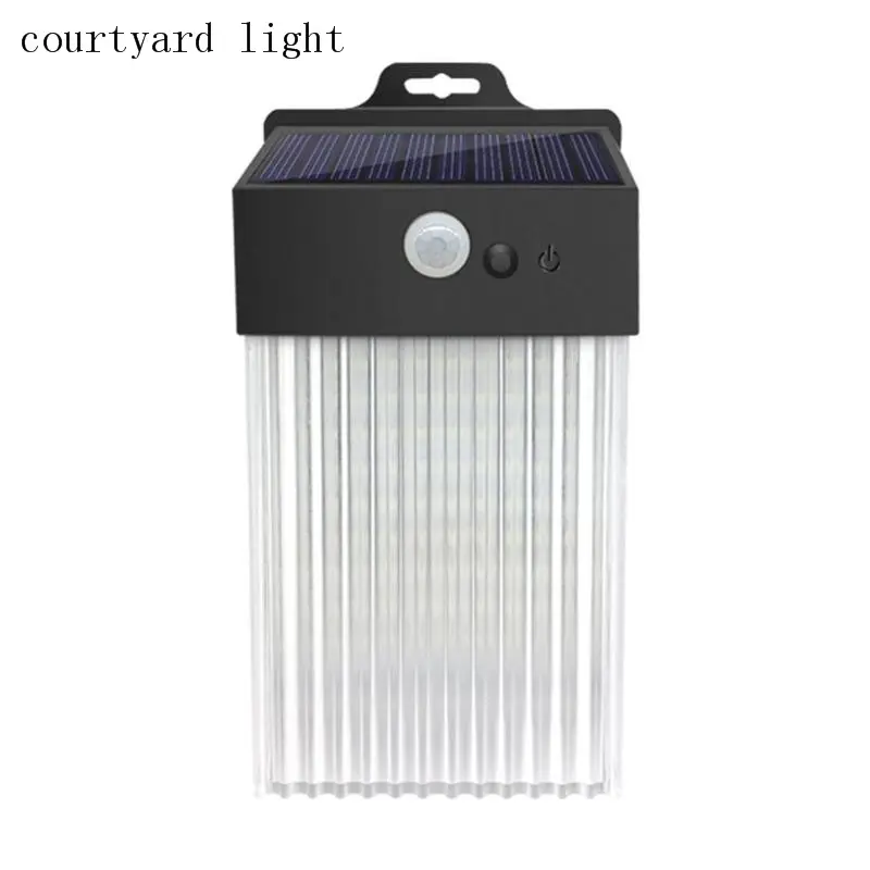 LED di Energia solare del Sensore di Movimento Lampada Impermeabile Per Esterni Luce Solare Powered Illuminazione Per Cortile Recinzione del Giardino Sul Tetto