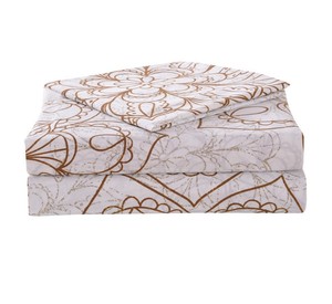 Juego de cama de algodón con estampado de flores, Sábana bajera cómoda de tamaño king, funda de almohada, venta al por mayor - Product Image 1