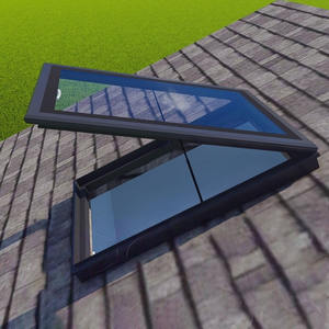 Tailles personnalisées <span class=keywords><strong>Grenier</strong></span> pour petit espace Lucarne électrique Lumière du jour Ventilation <span class=keywords><strong>de</strong></span> l'air Fenêtre Conception peu encombrante Manche en verre Acier - Product Image 1