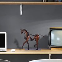 Top choisi nordique intérieur Art artisanat nouveauté et créatif Grinch pays galvanisé Mackenzie US cheval décor à la maison luxe