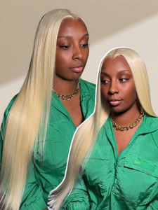 Biondo vietnamita #613 parrucca capelli umani dritta di seta Pre <span class=keywords><strong>Max</strong></span> 13x6 HD in pizzo con pizzo trasparente - Product Image 2