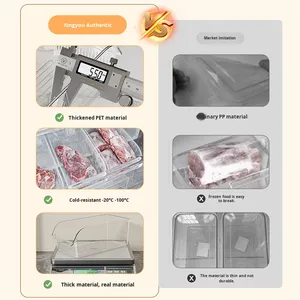 Контейнер для хранения Xing You из пищевого пластика, прямоугольный, для морозильной камеры, экологичный, прочный, органайзер для кухни, холодильника, яиц, овощей - Product Image 5
