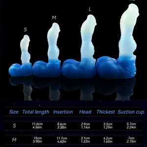 S- XL Animal Wolf <b>Dildos</b> Anal Plug Alien G-spot Dog Wolf <b>Dildo</b> Erotic Sex Toy Fantasy Liquid Silicone Comfortable for Women - Product Image 6