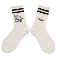 Vente en gros bas quantité minimale de commande Nouveauté Cartoon Design Fashion Street Cotton Crew Chaussettes Hommes Femmes Quarter Chaussettes Décontractées pour le Printemps Eté