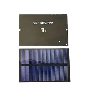 0.5W PET Laminated Small Size Solar Panel ZW-563855 Lightweight Silicon Solar PV Module 5.5V