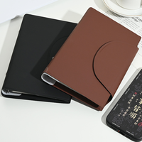 Carnet de notes à feuilles mobiles A6 en cuir PU souple et élégant moderne Carnet de notes de planificateur de Journal de conception magnétique multifonctionnel personnalisé