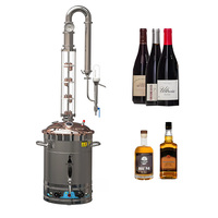 Distillateur Ménage Multifonctionnel Pur Cuivre Huile Essentielle Hydrosol Extracteur Équipement Spiritueux Distillateur